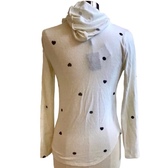 Bobeau Brushed Heart Hoodie (NWT) (Size: XS) - Picture 5 of 7